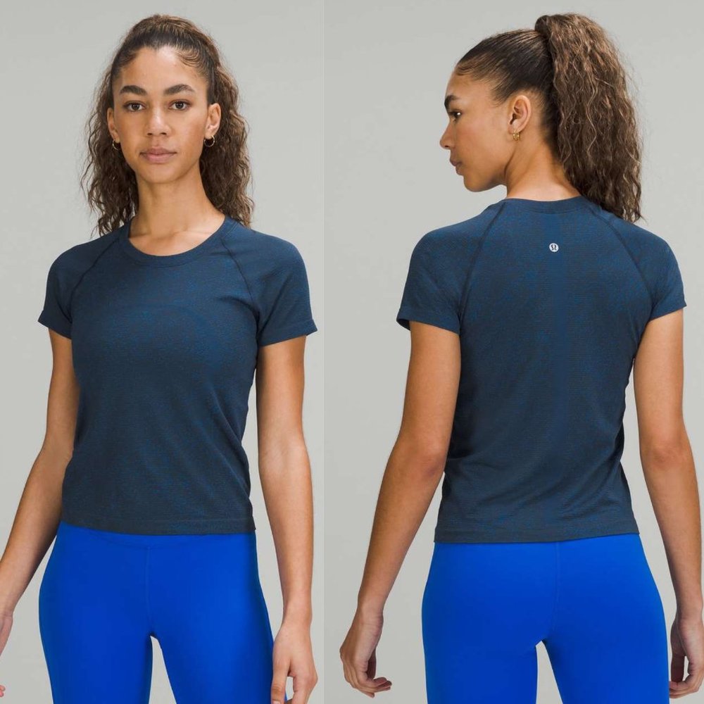 Lululemon Swiftly Tech Short Sleeve Shirt Distorted Noise Mineral Blue